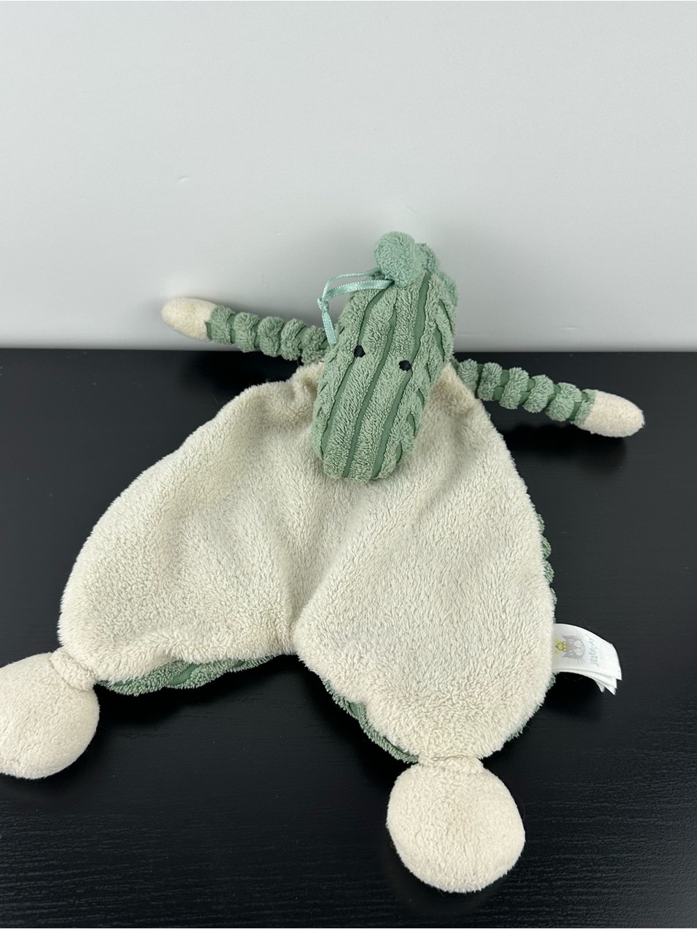 Baby Jellycat Cordy Roy Dino Cream Green Dinosaur Lovey Plush 10”
